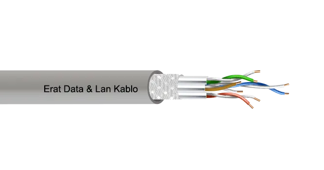 Cat 7 S-ftp 23 Awg 600 Mhz Data Kablo
